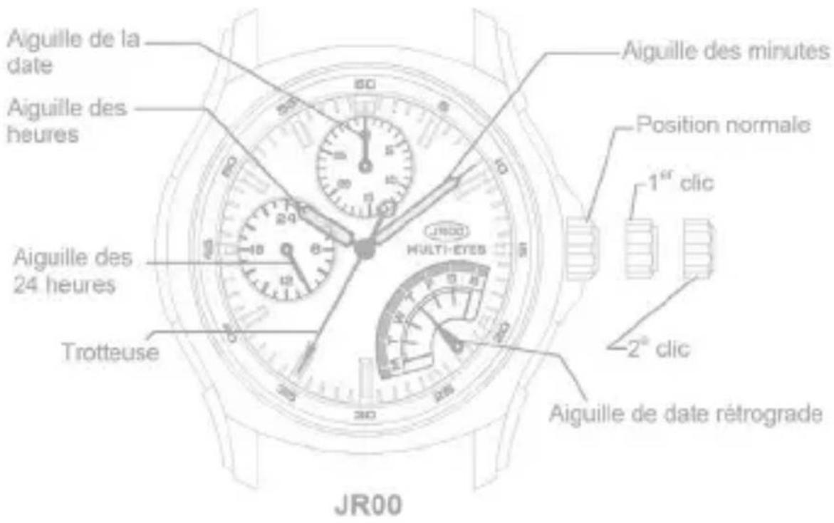 Zeades Metropolis ZWA01182 - MULTI CADRANS AVEC FONCTION DE DATE RÉTROGRADE - 1