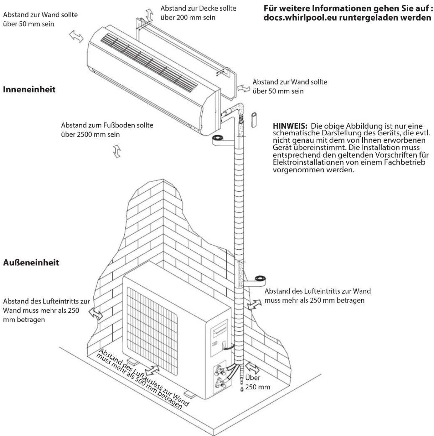 WHIRLPOOL SPIW318L - Aufstellungszeichnung - 1