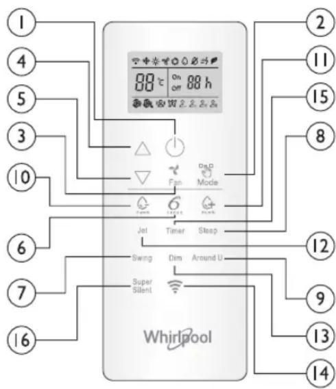 WHIRLPOOL SPIW312A2WF - BOTON SUPER SILENT - 1