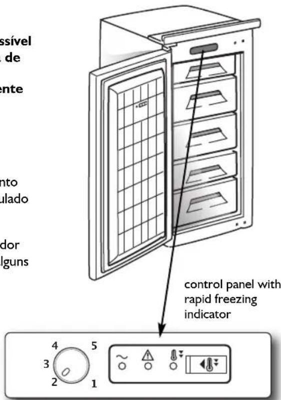 WHIRLPOOL AFB 900 - Ligar o congelador. - 1