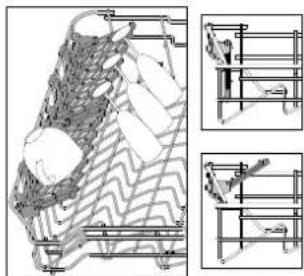 WHIRLPOOL WSFO 3O34 PF X - KLAPPBARE KLAPPEN MIT VERSTELLBARER POSITION - 1