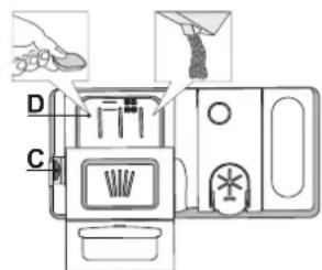 WHIRLPOOL WSFO 3O34 PF X - Reemplir le distributeur de détergent - 1