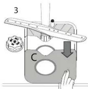 WHIRLPOOL WSFO 3O34 PF X - De afwasmachine mag nicht worden gebrukt zonder filters of als het filter is losgeraatk. - 3