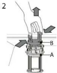 WHIRLPOOL WSFO 3O34 PF X - De afwasmachine mag nicht worden gebrukt zonder filters of als het filter is losgeraatk. - 2