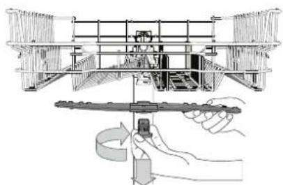 WHIRLPOOL WIC 3C26 F - CLEANING THE SPRAY ARMS - 1