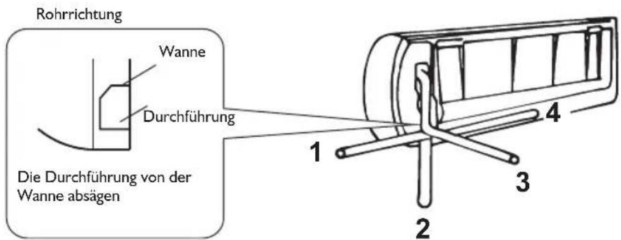WHIRLPOOL WA24ODU - Rohrinstallation der Inneneinheit - 1