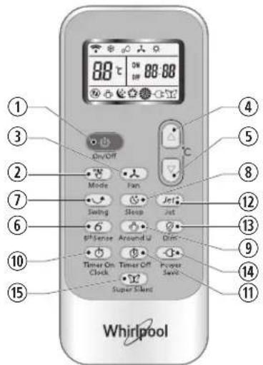 WHIRLPOOL SPIW318A2WF - TLACIDLO JET - 1
