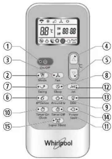 WHIRLPOOL SPIW318A2WF - KNAPPEN JET - 1