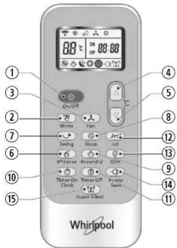WHIRLPOOL SPIW309A2WF - TLAČIDLO JET - 1