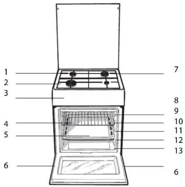 WHIRLPOOL ACMT 6332IX3 - Removing and fitting the oven door: - 7