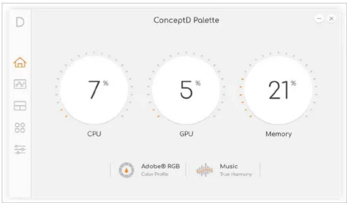 ACER ConceptD 9 Pro - H κύρια oθόνη του ConceptD Palette - 1