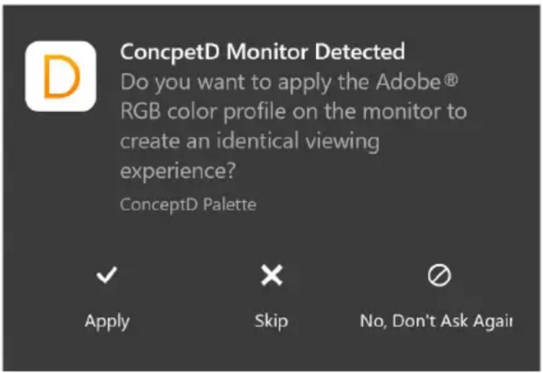 ACER ConceptD 9 Pro - Σuyxpoviσμός Tou προφίλ χρωματων - 1