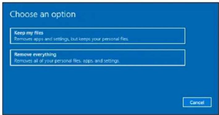 ACER ConceptD 9 Pro - Eπαναφορα του PC και διατήρηση των αρχείων μου - 2