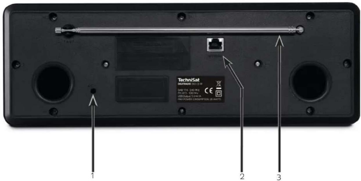 TECHNISAT Digitradio 360 CD IR - Front operation: - 2