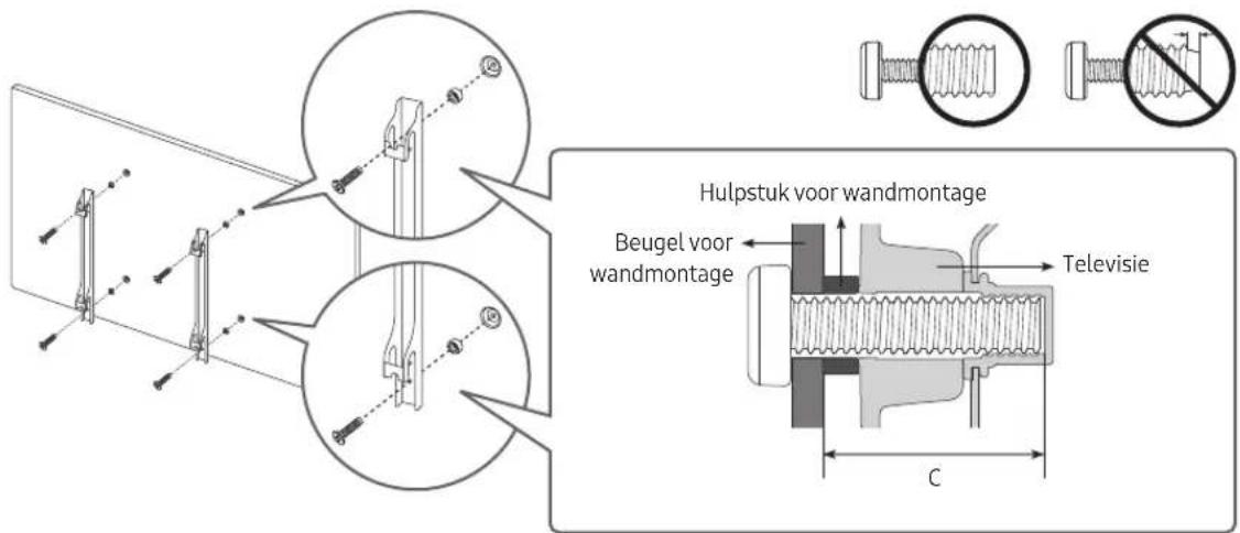 SAMSUNG QE55Q82R - De televisie aan de wand monteren - 2