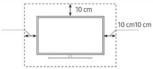 SAMSUNG QE55Q82R - Providing proper ventilation for your TV - 1