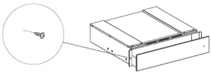 WHIRLPOOL W1114 - Fixez le tiroir comme le montre la figure. - 1