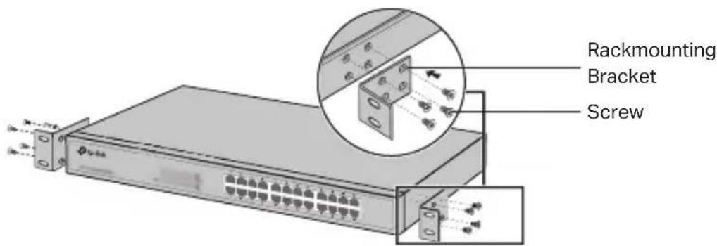 TP-LINK TLSG1024D - - Rack Installation - 1