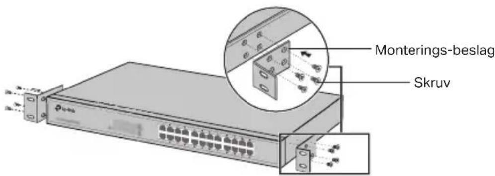 TP-LINK TLSG1024D - - Montering på hylla - 1