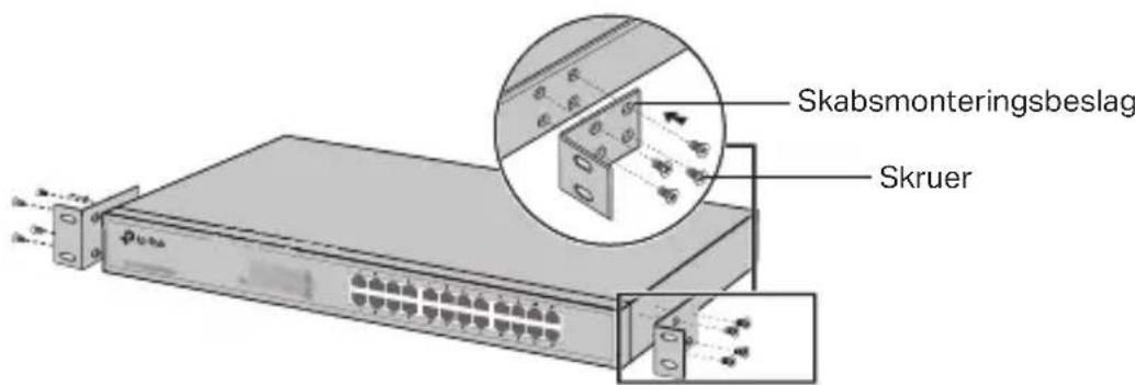 TP-LINK TLSG1024D - - Skabsmontering - 1