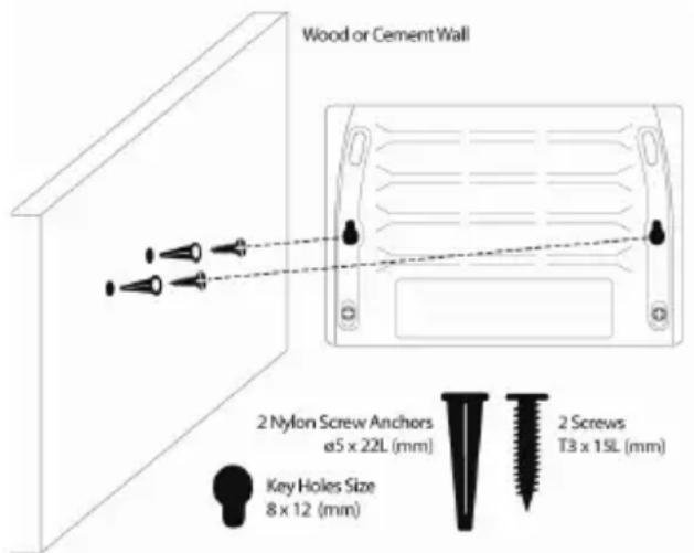 D-LINK DGS1005D - MOUNTING ON A WOOD WALL - 1