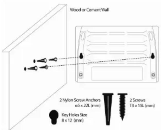 D-LINK DGS1005D - MONTAGE SUR UN MUR EN BOIS - 1