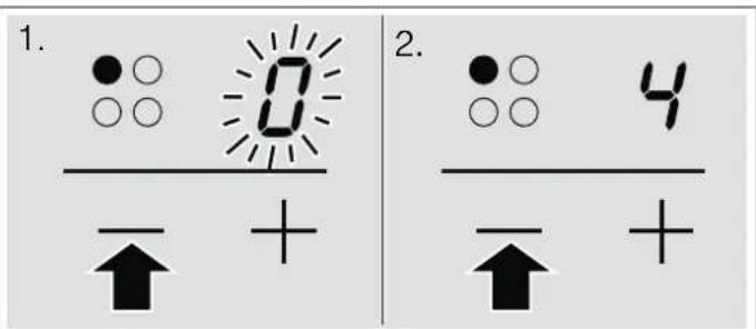 1. 2. ●○ ○○ 0 - + ●○ ○○ 4 - + ↑ ↑