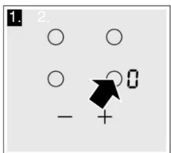 VIVA VVK26R36E0 - Setting the heat setting - 1