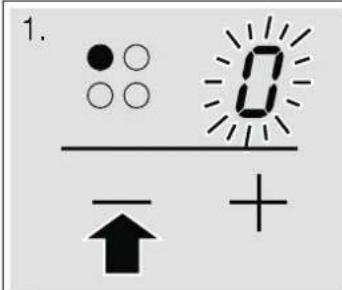 VIVA VVK26R8250 - Setting a heat setting: - 1