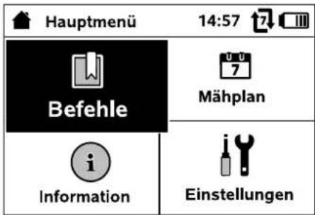 VIKING iMow MI 632 PC - Hauptmenu - 1