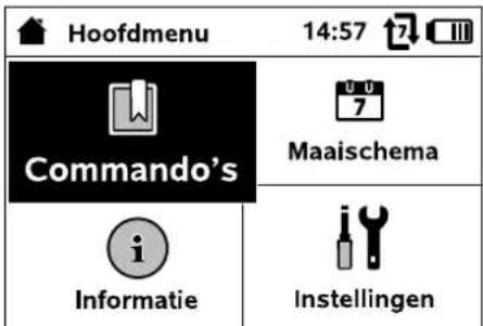 VIKING iMow MI 422 P - Hoofdmenu - 1