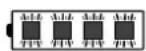 VIKING MA 443 C - Fyra LED-lampor blinkar rott - 1