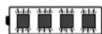 VIKING MA 443 C - Quatro LED piscam a vermelho - 1