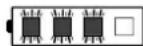 VIKING MA 443 C - Tre LED-lampor blinkar rott - 1