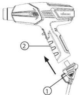 WAGNER Furno F750 - Colocacion y retirada del inserto de cable - 1