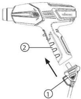 WAGNER Furno F700 - Colocación y retirada del inserto de cable - 1