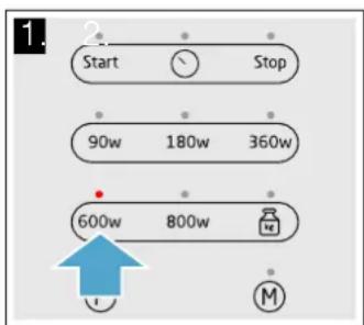 VIVA VP62G0160 - Setting the microwave - 1