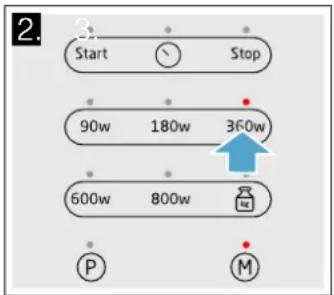 VIVA VP62G0160 - Example: 360 W, 25 minutes - 1