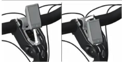Urban Arrow Shorty - Einsetzen, Herausnahmen, Sichern und Laden des Kiox-Displays - 1