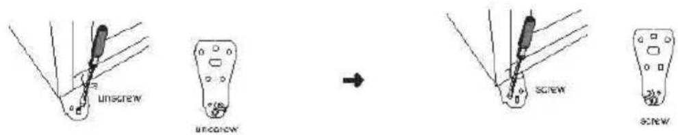 CANDY CMCN 5172 XWD - INVERSER L'OUVERTURE DE LA PORTE - 9