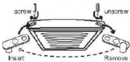 CANDY CMCN 5172 XWD - REVERSING THE DOOR SWING - 7