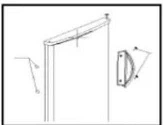 CANDY CMCN 5172 XWD - ИЗМЕНЕНИЕ НАПРАВЛЕНИЯ ОТКРЫВАНИЯ ДВЕРЕЦ - 13