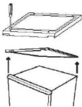 CANDY CMCN 5172 XWD - INVERSER L'OUVERTURE DE LA PORTE - 1