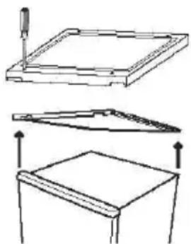 CANDY CMCN 5172 XWD - ИЗМЕНЕНИЕ НАПРАВЛЕНИЯ ОТКРЫВАНИЯ ДВЕРЕЦ - 1