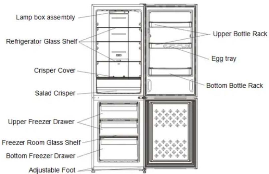 CANDY CMCN 5172 XWD - COMBI REFRIGERATOR CANDY - 1