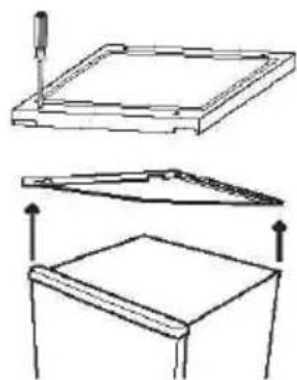 CANDY CMCN 5172 XWD - OTOČENÍ ZAVĚŠENÍ DVERÍ - 1