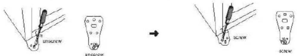 CANDY CMCN 5172 XWD - INVERSIONE DEL SENSO DI APERTURA DELLA PORTA FRIGO - 9