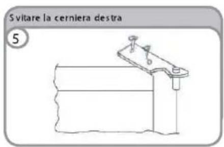 CANDY CCTOS 544XH - INVERSIONE DEL SENSO DIAPERTURA DELLE PORTE - 6
