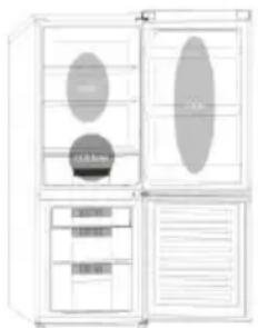 CANDY CMNV 7184 DX - Jak przechowywać zywność w lodówce? - 1