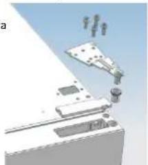 CANDY CMNV 7184 DX - Smontare la porta del frigorifero - 1